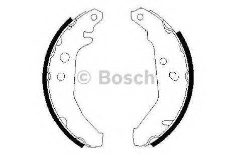 Комплект тормозных колодок Bosch 0 986 487 228
