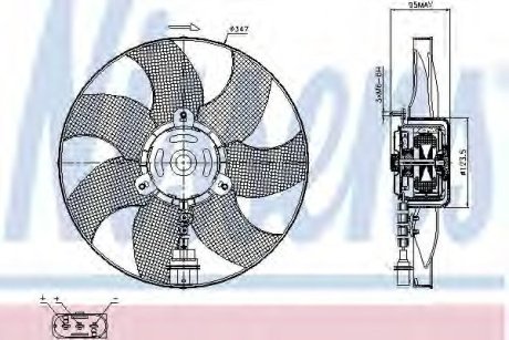 Вентилятор радіатора Nissens 85543 (фото 1)