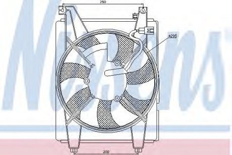 Вентилятор радіатора NIS Nissens 85088 (фото 1)