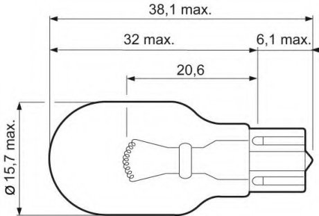 Лампа накаливания (в картоне)-W16W X10 ESSENTIAL VL VALEO 032215 (фото 1)