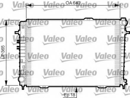 Радіатор системи охолодження VL VALEO 735500 (фото 1)