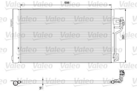 Радиатор кондиционера VL VALEO 814391 (фото 1)