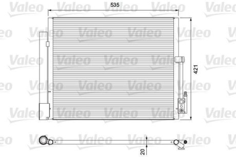 Радиатор кондиционера VL VALEO 814382