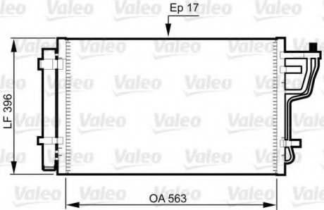 Радиатор кондиционера VL VALEO 814351 (фото 1)