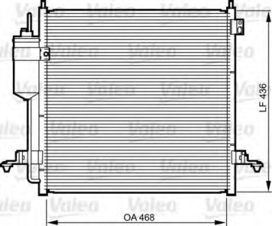 Радиатор кондиционера VL VALEO 814214