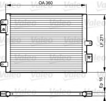 Радиатор кондиционера VL VALEO 814167 (фото 1)