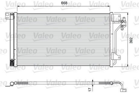 Радіатор кондиціонера VL VALEO 814015