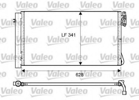 Радиатор кондиционера VL VALEO 814012