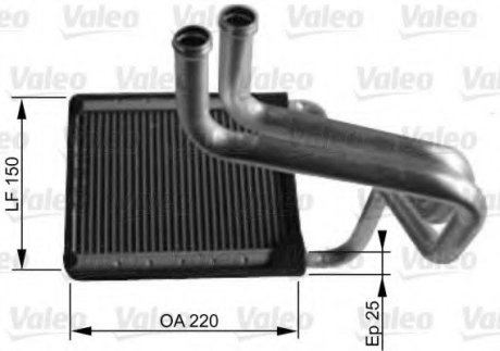 Радиатор отопителя салона VL VALEO 812430 (фото 1)