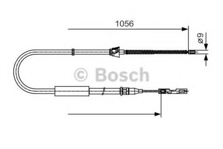 Трос гальмівний 1 987 482 125 Bosch 1987482125 (фото 1)