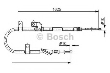 Трос зупиночних гальм 1 987 482 081 Bosch 1987482081 (фото 1)