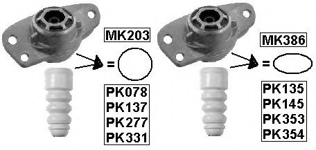 Защитный комплект амортизатора MN MONROE PK135 (фото 1)