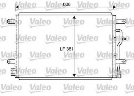Радиатор кондиционера VL VALEO 818190 (фото 1)
