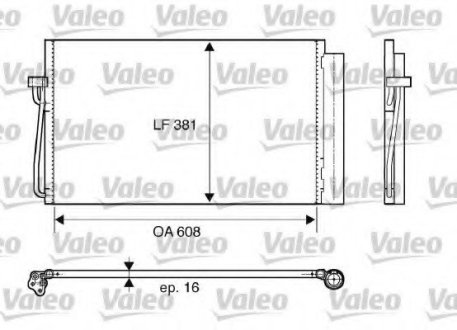 Радиатор кондиционера VL VALEO 817851