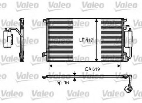 Радиатор кондиционера VL VALEO 817809