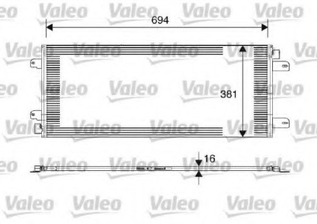 Радиатор кондиционера VL VALEO 817689