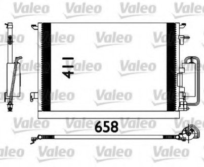 Радиатор кондиционера VL VALEO 817647
