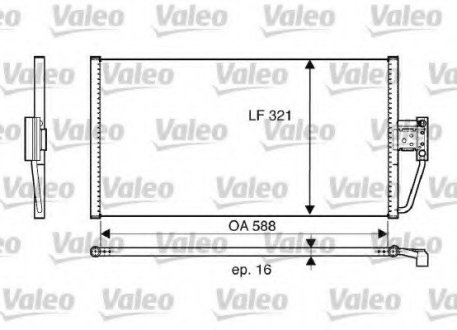 Радиатор кондиционера VL VALEO 817561 (фото 1)
