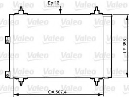 Радіатор кондиціонера VALEO 814080