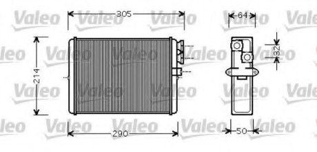 Радиатор отопителя салона VL VALEO 812328 (фото 1)