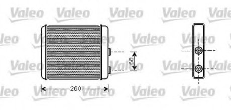 Радиатор отопителя салона VL VALEO 812285 (фото 1)