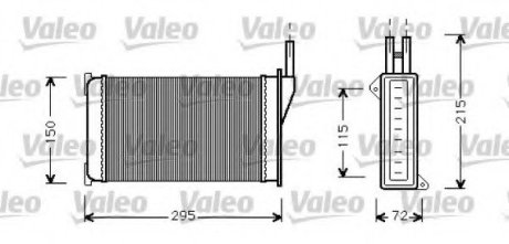 Радиатор отопителя салона VL VALEO 812129 (фото 1)