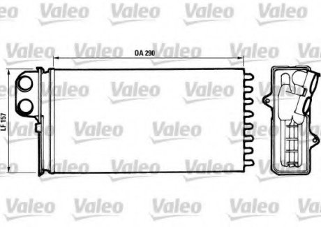 Радиатор отопителя салона VL VALEO 812037
