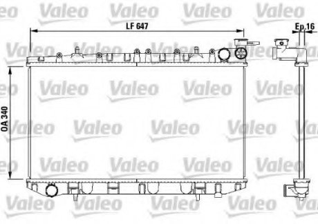 Радиатор системы охлаждения VL VALEO 731659