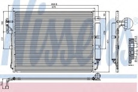 Радиатор кондиционера NS_K Nissens 94962