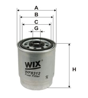 Фильтр топливный WIX = FN PP932/1 WIXFILTRON WF8312