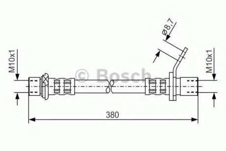 Шланг гальмівний Bosch 1987476160 (фото 1)