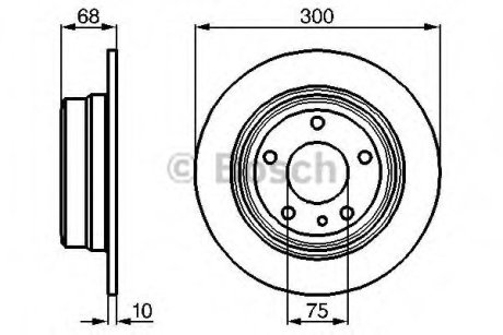 Гальмівний диск Bosch 0986478323 (фото 1)