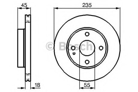 Гальмівний диск MAZDA 121/121/Metro/323/MX-5 \'\'F Bosch 0986478241