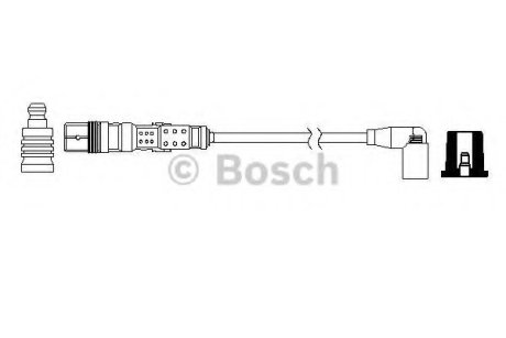 Провод высоковольтный 0 986 357 736 Bosch 0986357736 (фото 1)