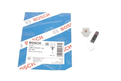 Сигнализатор, износ тормозных колодок Bosch 1 987 474 577
