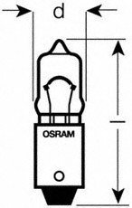 Автолампа 10W OSRAM 64113 (фото 1)