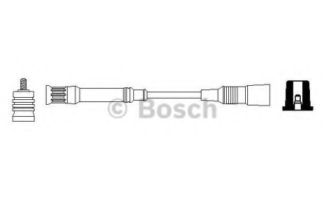 Комплект кабелей высоковольтных Bosch 0356912898 (фото 1)