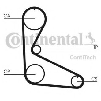 Ремінь зубчастий (довж. 60-150) Continental CT626 (фото 1)