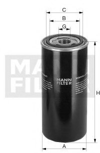 Фильтр масляный гидравлической системы WD 13145/1 MANN WD 13 145/1 (фото 1)