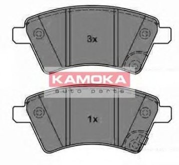Гальмівні колодки передні Fiat Sedici, Suzuki SX4 06- Kamoka JQ1013750 (фото 1)