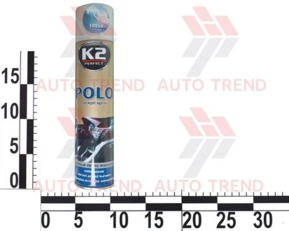 Полироль панели приборов POLO COCKPIT свежесть 300ml (аэрозоль) K2 K403 fresh (фото 1)