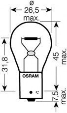 Лампа розжарювання, лііхтар покажчика поворота OSRAM 7507 DC_02B