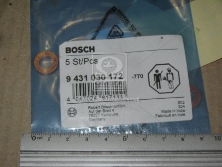 Прокладка, корпус форсунки; Уплотнительное кольцо, шахта форсунки Bosch 9 431 030 172 (фото 1)
