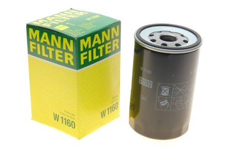 Фильтр масляный MAN L2000, G90, M2000, M90, BUS, NEOPLAN MANN W 1160 (фото 1)