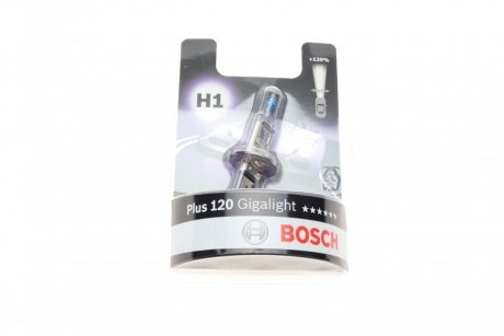 Лампа накалу H1 12V 55W GigaLight +120 (blister 1шт) (вир-во) Bosch 1987301108