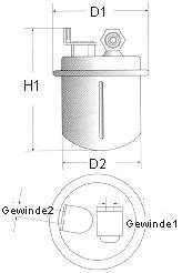 Фильтр топливный CHAMPION L232606