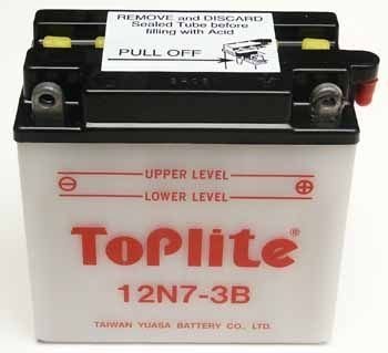Мотоакумулятор TOPLITE 12N7-3B (фото 1)