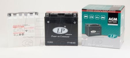 Мотоакумулятор LP AGM LP BATTERY YT14B-BS (фото 1)