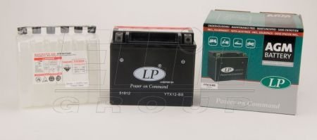 Мотоакумулятор LP AGM LP BATTERY YTX12-BS (фото 1)