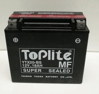 Мотоакумулятор TOPLITE YTX20-BS (фото 1)